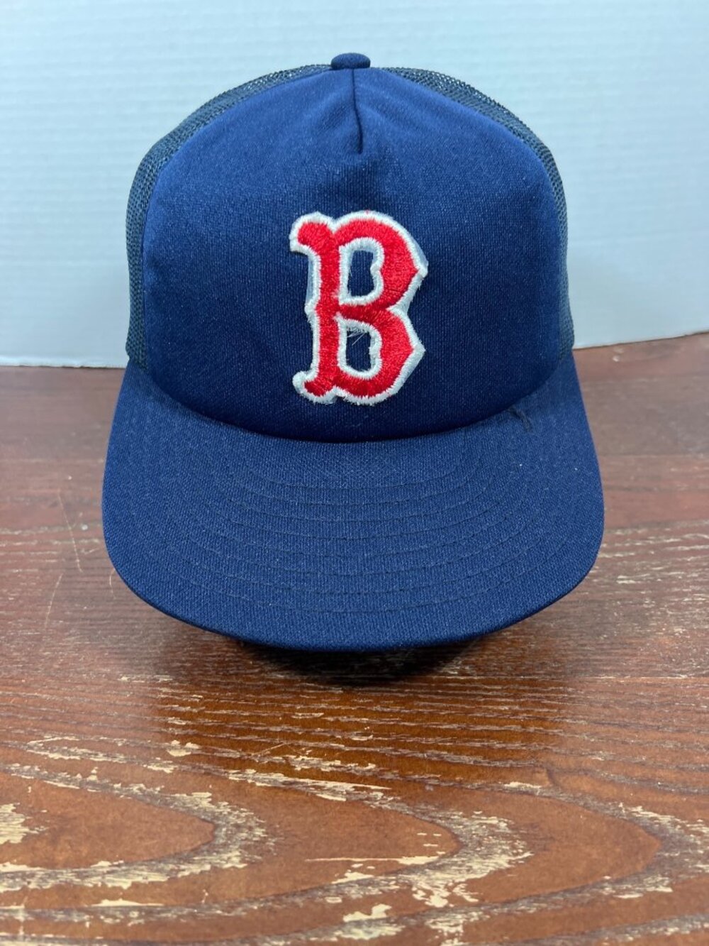 Vintage Boston Red Sox Snapback Trucker MLB Hat USA H5